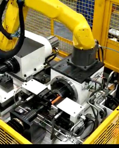 2Ton Friction Wedling Machine With Flash Turning And Bend Test with Robot For Part Loading and Unloading for Hallow Valves